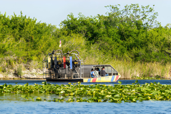 Air boating in the Florida Everglades
