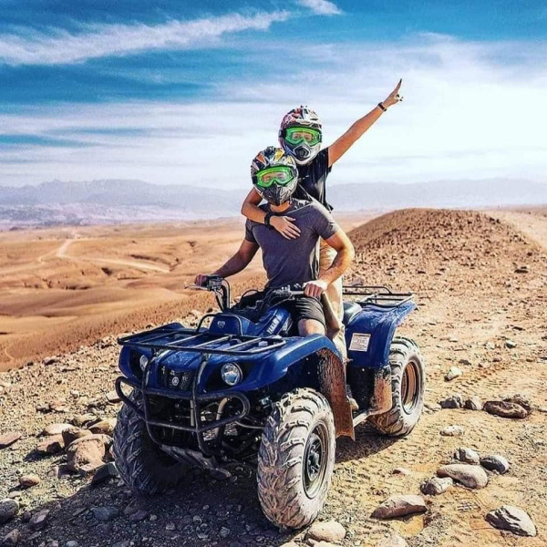 Quad ride at the Agafay Desert